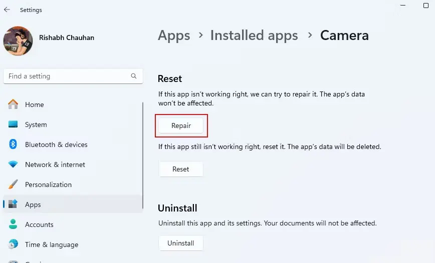 Hướng dẫn cách khắc phục sự cố ứng dụng Windows Camera 22