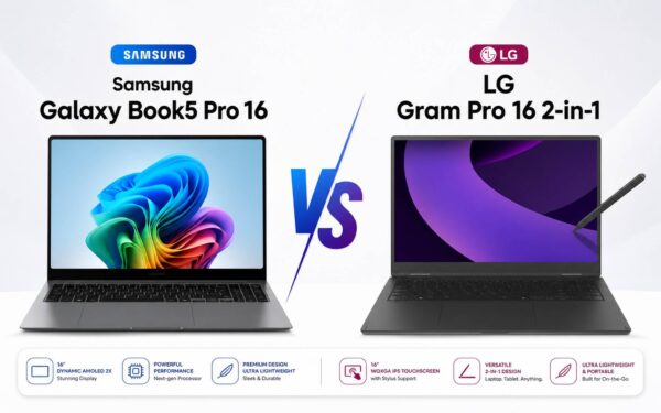 Galaxy Book5 Pro 16 và LG Gram Pro 16 2-in-1: Ưu tiên NPU hay xử lý đa luồng?