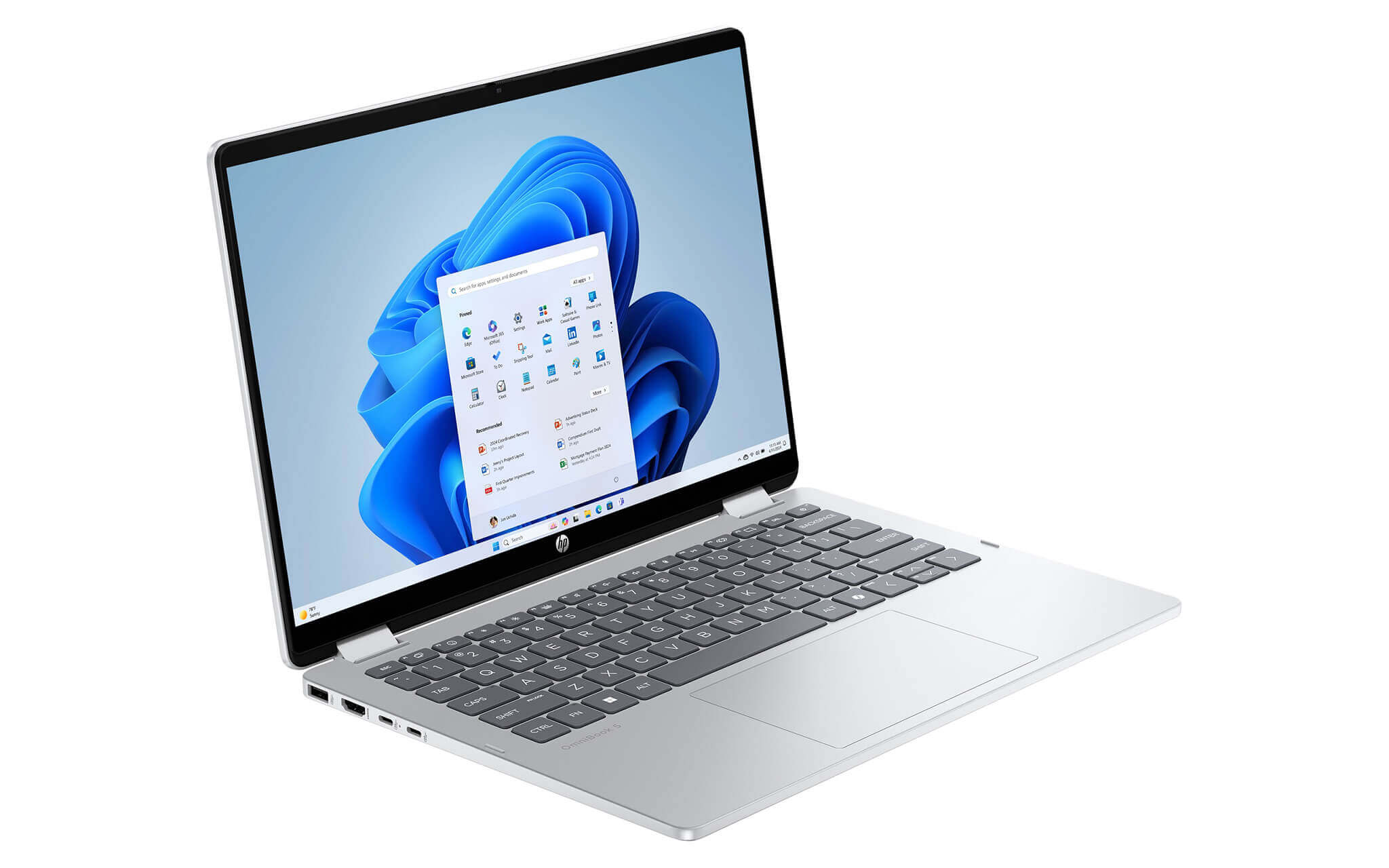 HP OmniBook 5 Flip - Bàn phím và Touchpad nhạy giúp thao tác nhập liệu