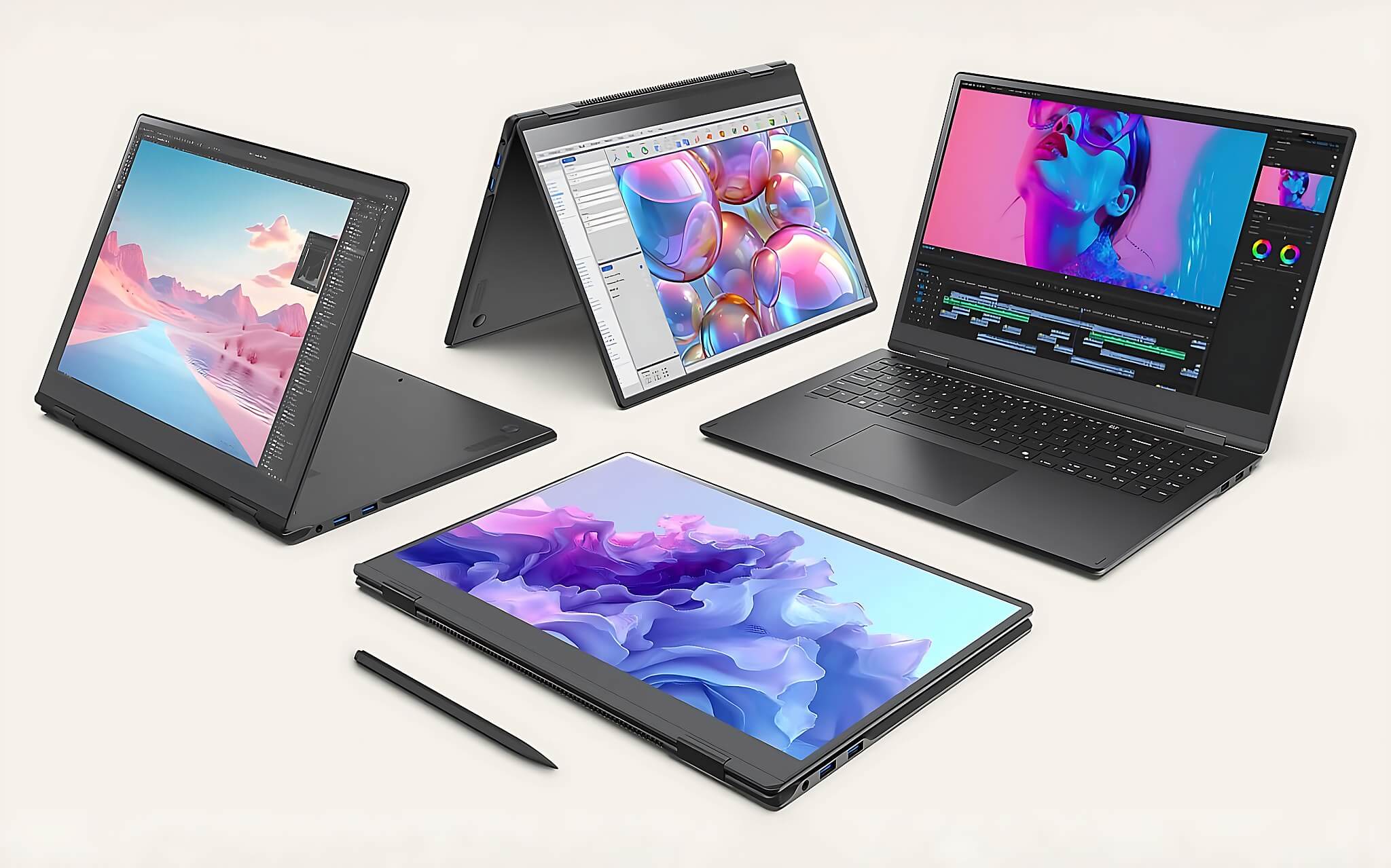 Laptop LG Gram Pro 16 dạng 2-in-1 màn OLED gập xoay mỏng nhẹ