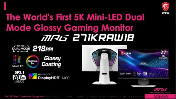 MSI và Gigabyte ra mắt màn hình Mini-LED 5K độ sáng cực cao