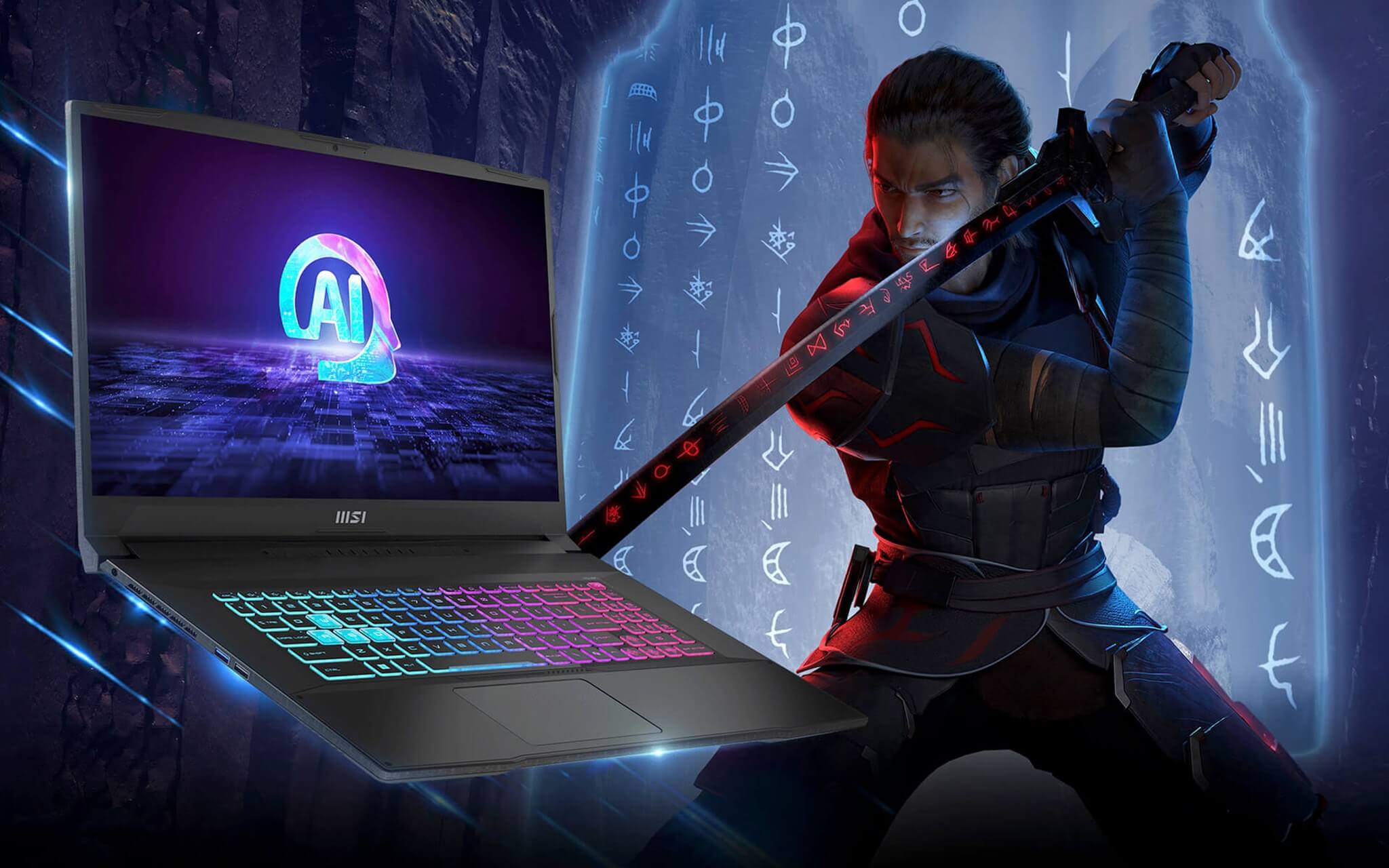 MSI Katana A17 AI laptop gaming trang bị RTX 4070 MSI Katana A17 AI 2024 laptop gaming 17 inch trang bị RTX 4070 Laptop 105W