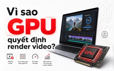 AI upscale video trên laptop – Vì sao GPU quyết định deadline render?