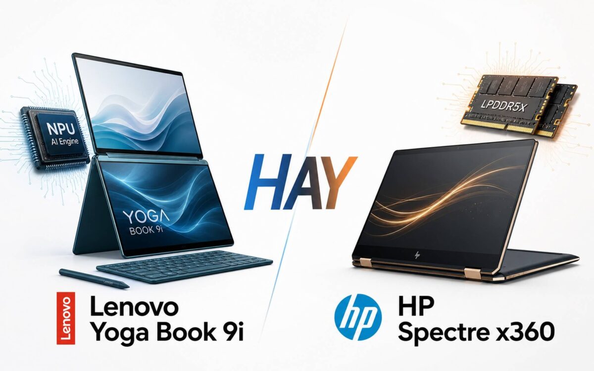 Lenovo Yoga Book 9i và HP Spectre x360: nên chọn máy nào