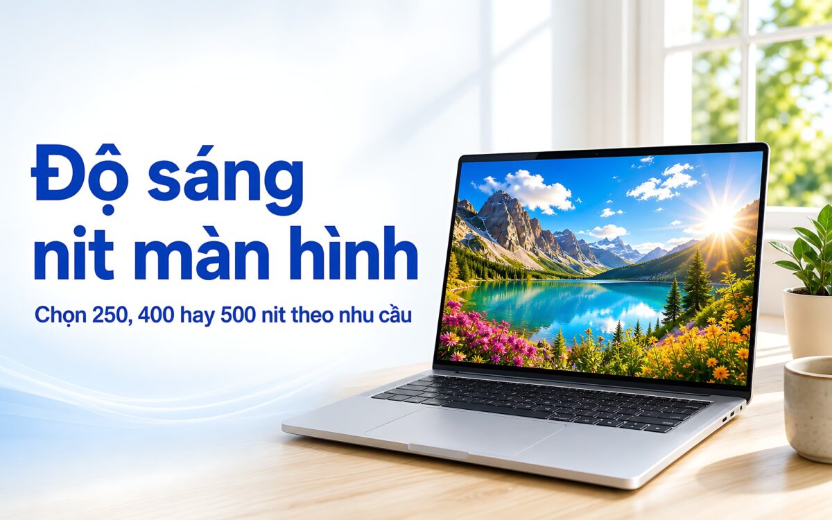 Độ sáng nit màn hình: Chọn 250, 400 hay 500 nit theo nhu cầu
