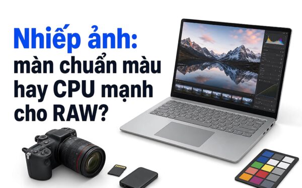 Chọn laptop cho nhiếp ảnh gia: Màu tấm nền hay sức mạnh CPU?