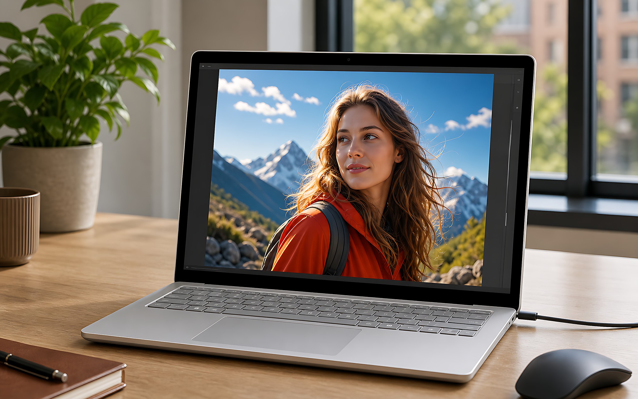 Màn hình và pin laptop khi chỉnh sửa ảnh Màn hình và pin laptop khi chỉnh sửa ảnh