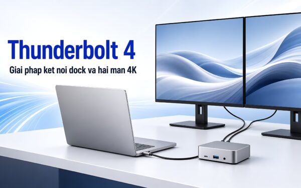 Thunderbolt 4: Giải pháp kết nối dock và hai màn 4K