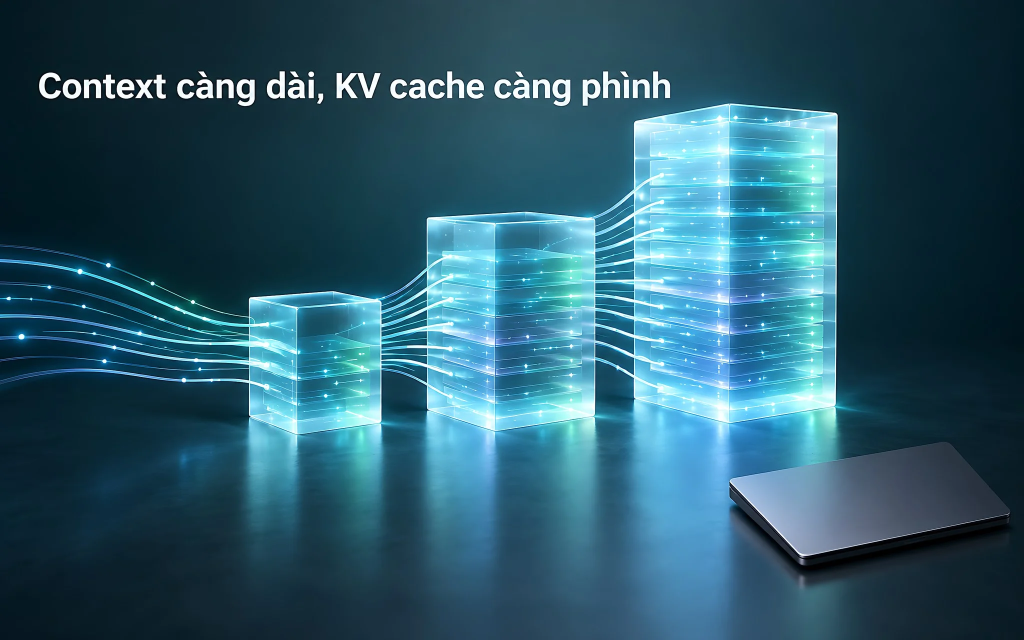 Context dài khiến KV cache phình nhanh hơn dự tính