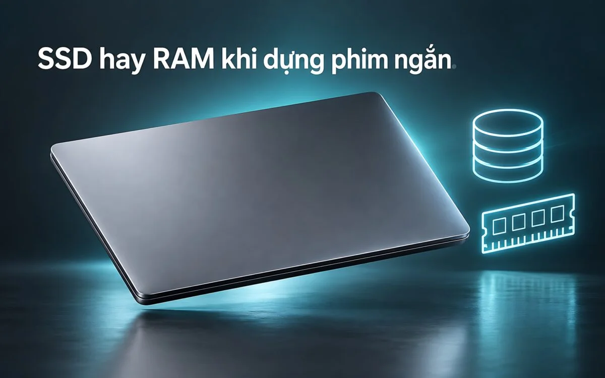 Dựng phim ngắn trên laptop: Cần ưu tiên dung lượng SSD hay mua thêm RAM?