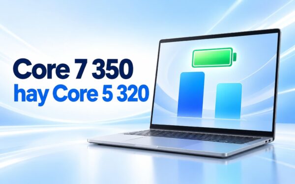 Core 7 350 và Core 5 320 - Chip nào hợp laptop cần pin lâu hơn?
